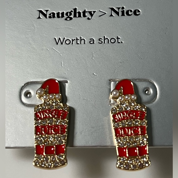 NWT Baublebar Sugarfix Naughty > Nice Earrings - Picture 3 of 3
